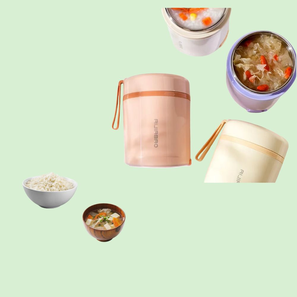 Boîte chauffante électrique inox 0,6 L chauffant riz, légumes, soupes ou repas variés 