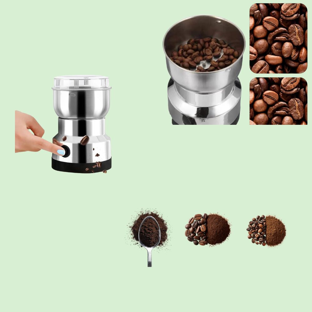 broyeur électrique pour café et aliments secs, broyage précis par impulsions