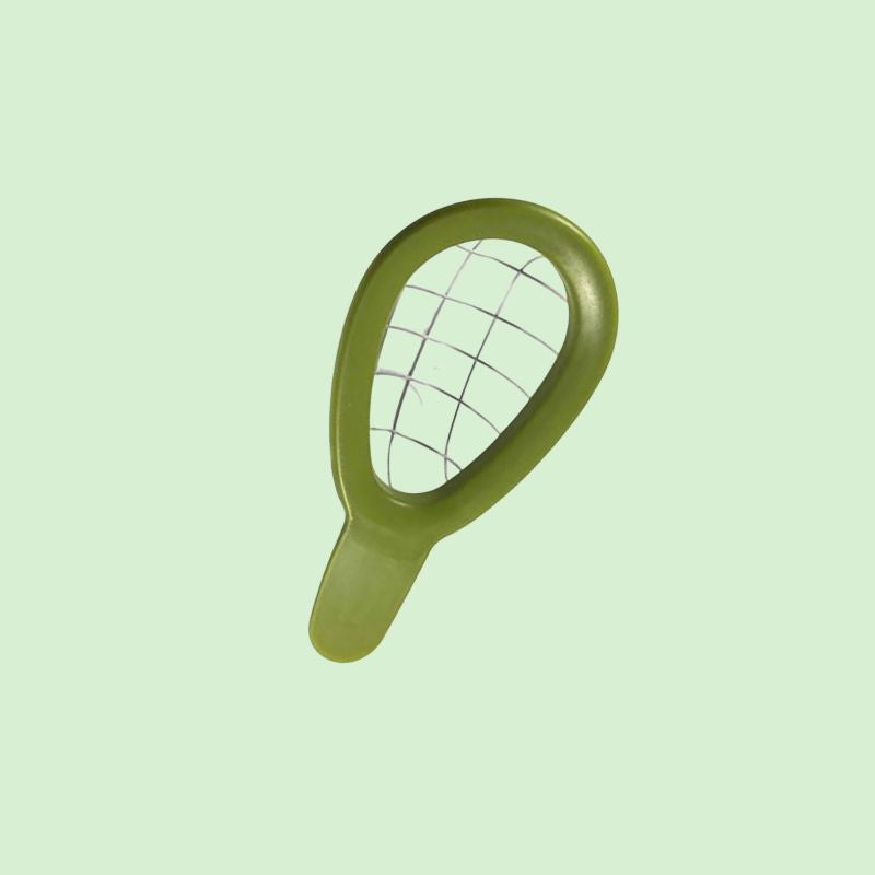coupe-avocat en inox, produit en présentation