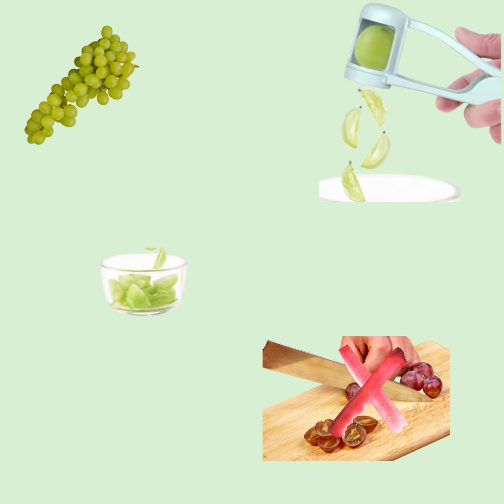 Coupe-fruits pratique permettant de préparer rapidement les fruits et legumes.
