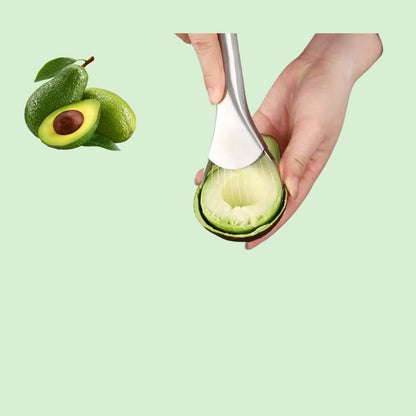 couteau à avocat inox pour trancher l’avocat, présentation de tranches et découpe nette