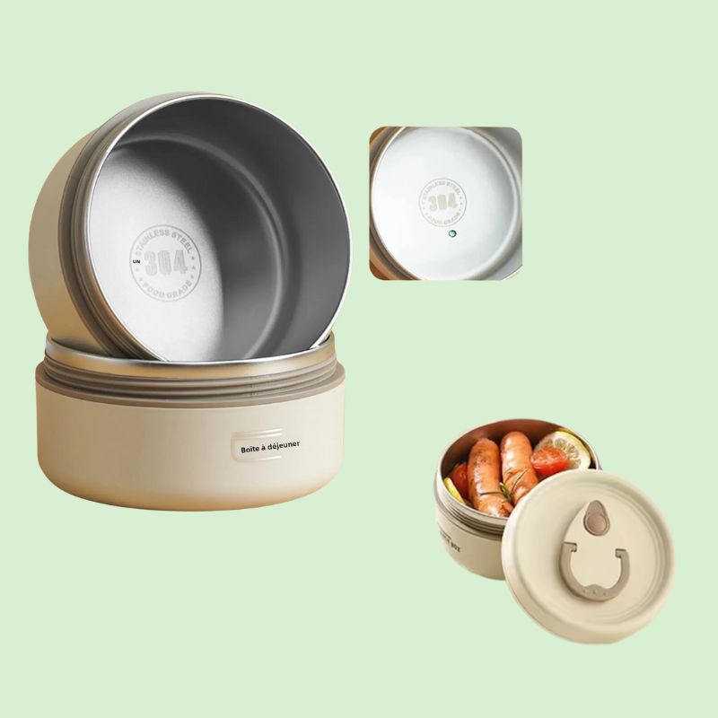 Intérieur de la lunch box isotherme en inox 304