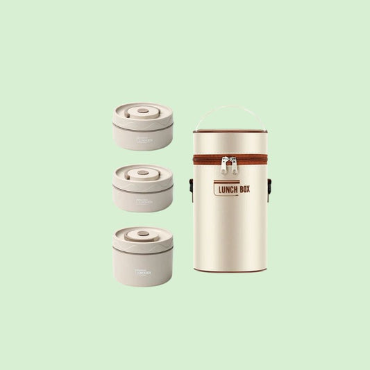 Lunch box isotherme en inox couleur blanc