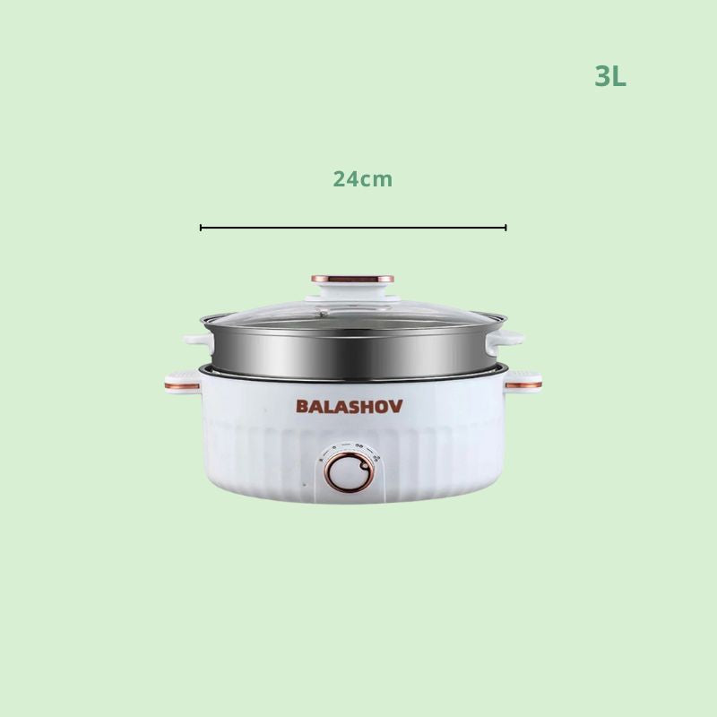 Dimensions de la marmite électrique multifonction 3 L