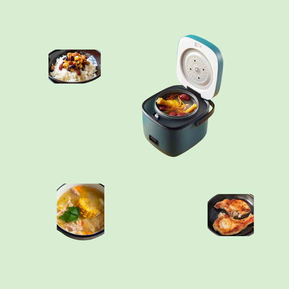 Mini cuiseur compact permettant de préparer facilement vos repas