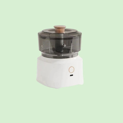 Mini hachoir électrique 350 ml de couleur blanche.