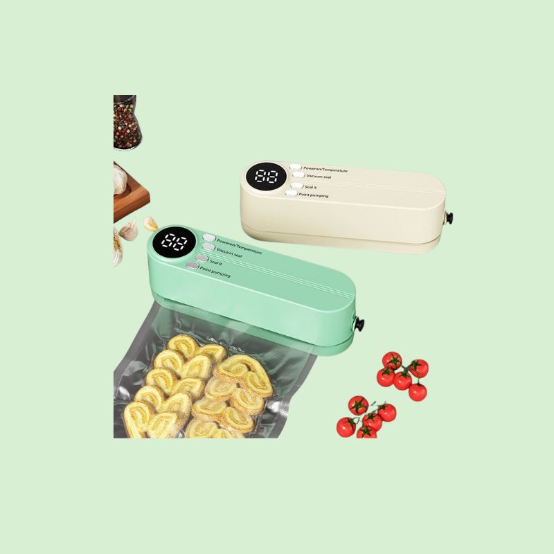 Mini machine sous vide sans fil rechargeable USB en fonctionnement