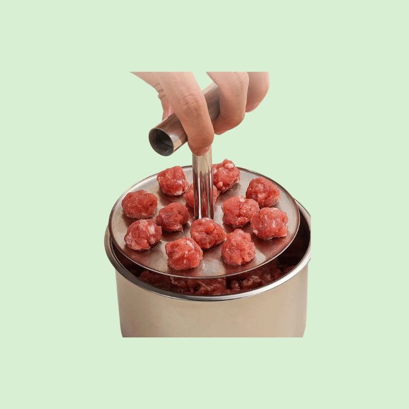 Moule à boulettes en inox seul, ustensile de cuisine pratique pour former des boulettes uniformes
