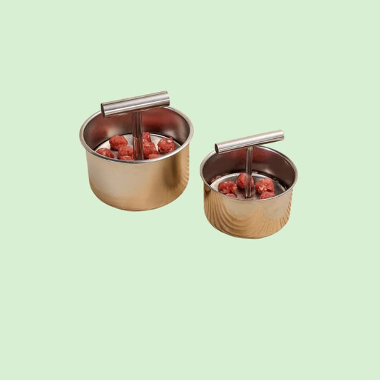 Moule à boulettes en inox, ustensile de cuisine pratique pour former des boulettes uniformes facilement
