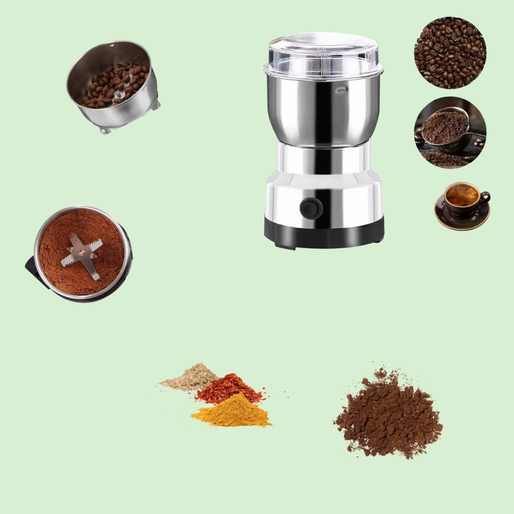 moulin électrique polyvalent pour moudre café, épices et aliments secs à la maison