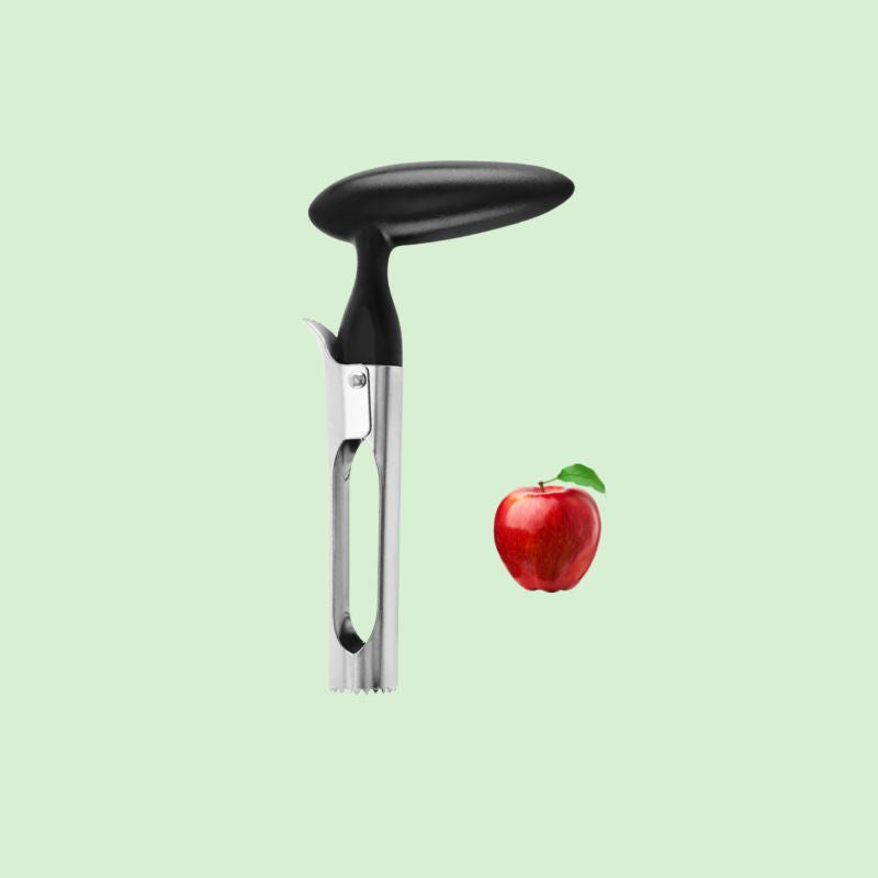 Vide-pomme noir présenté seul, prêt à être utilisé